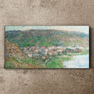 Tablou canvas Peisaj de primăvară lângă râu