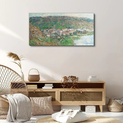 Tablou canvas Peisaj de primăvară lângă râu