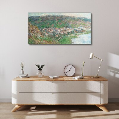 Tablou canvas Peisaj de primăvară lângă râu