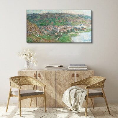 Tablou canvas Peisaj de primăvară lângă râu