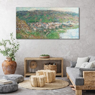 Tablou canvas Peisaj de primăvară lângă râu