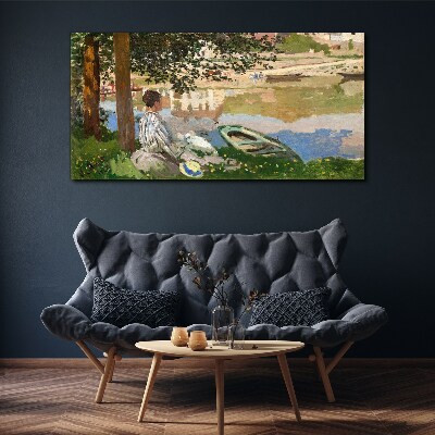 Tablou canvas Seine Bennecourt Monet