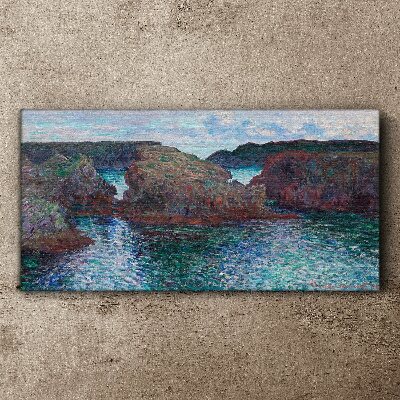 Tablou canvas Stânci de mare în lumina zilei