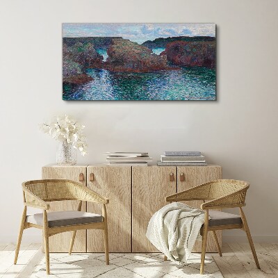 Tablou canvas Stânci de mare în lumina zilei