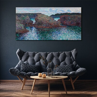 Tablou canvas Stânci de mare în lumina zilei