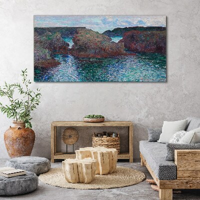Tablou canvas Stânci de mare în lumina zilei
