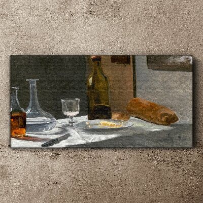 Tablou canvas Natura moartă cu sticle și pahar