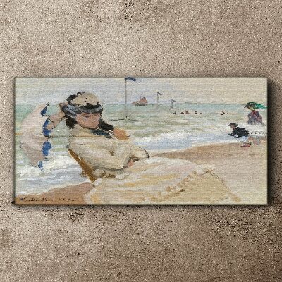 Tablou canvas Plaja Camille Trouville Monet