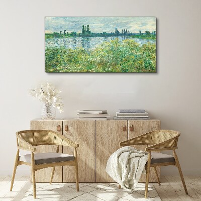 Tablou canvas Seine Vétheuil Monet