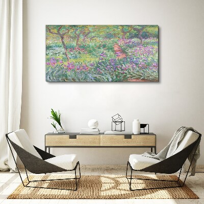 Tablou canvas Grădină de flori în soarele de primăvară