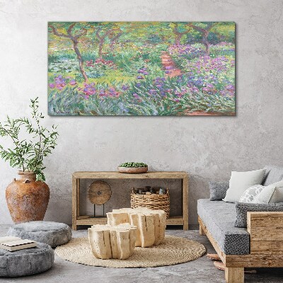 Tablou canvas Grădină de flori în soarele de primăvară