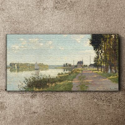 Tablou pe panza Promenada la Argenteuil Monet