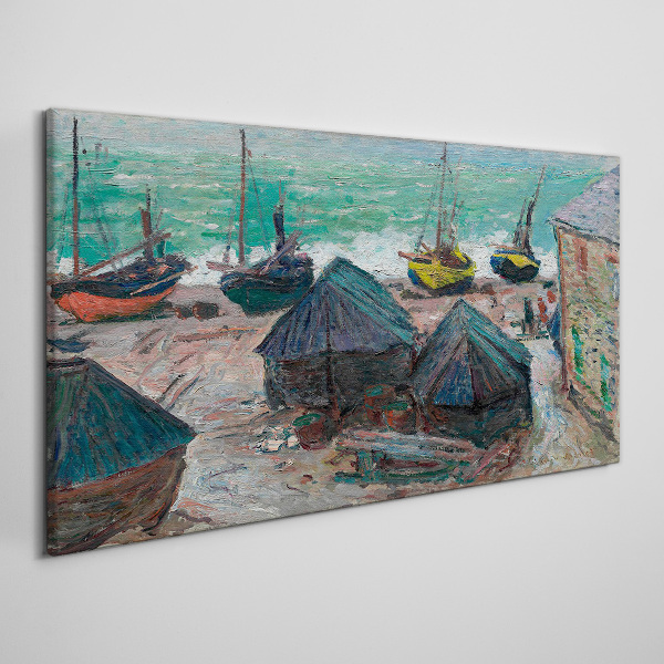 Tablou pe panza Port maritim cu barci