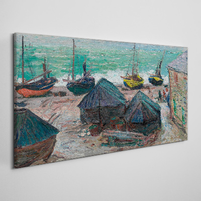 Tablou pe panza Port maritim cu barci