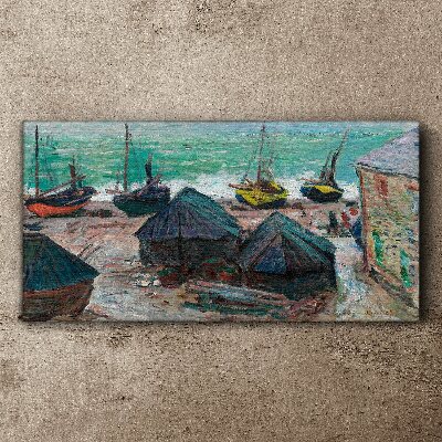 Tablou pe panza Port maritim cu barci