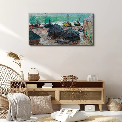 Tablou pe panza Port maritim cu barci
