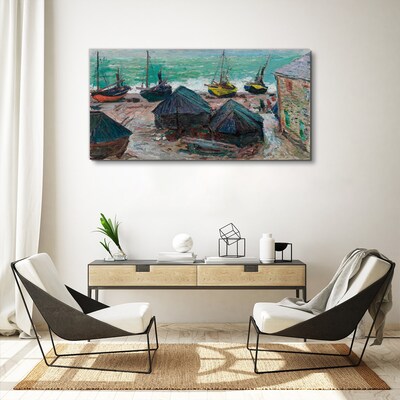 Tablou pe panza Port maritim cu barci