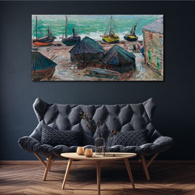 Tablou pe panza Port maritim cu barci