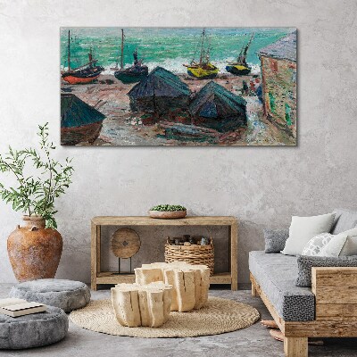 Tablou pe panza Port maritim cu barci