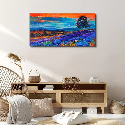 Tablou canvas Peisaj colorat la apus