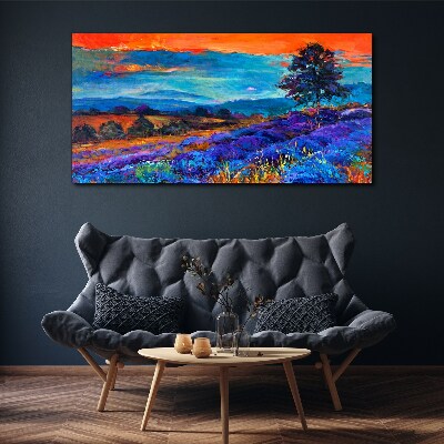 Tablou canvas Peisaj colorat la apus