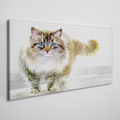 Tablou canvas Pisica in nuante pastelate