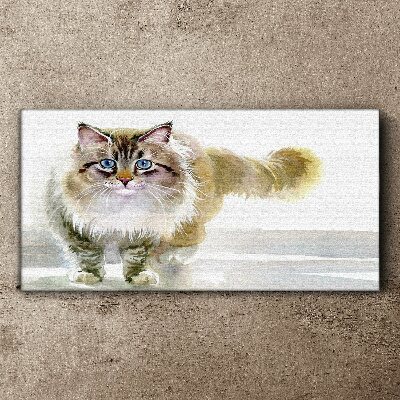 Tablou canvas Pisica in nuante pastelate