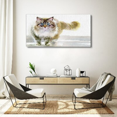 Tablou canvas Pisica in nuante pastelate