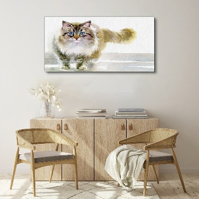 Tablou canvas Pisica in nuante pastelate