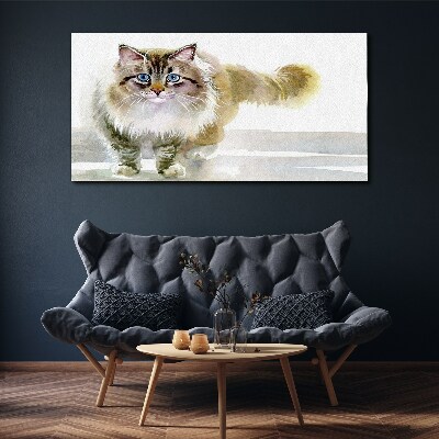 Tablou canvas Pisica in nuante pastelate