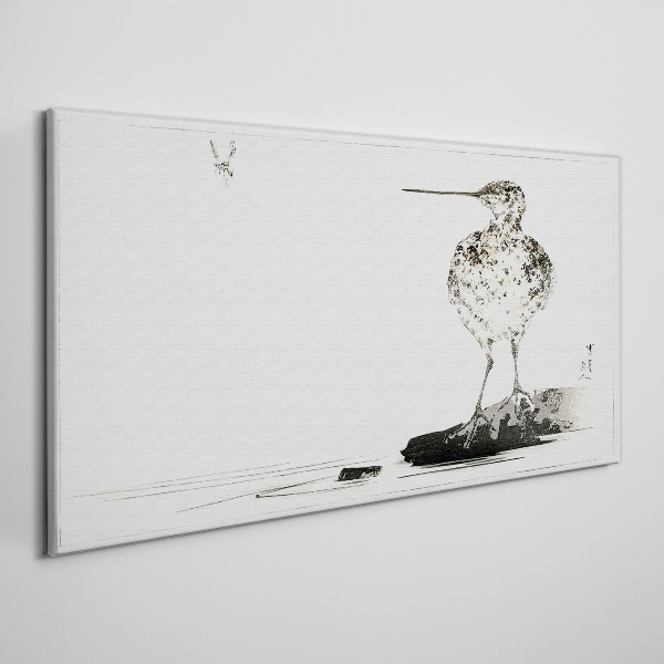 Tablou pe panza Pasăre pe un fundal minimalist