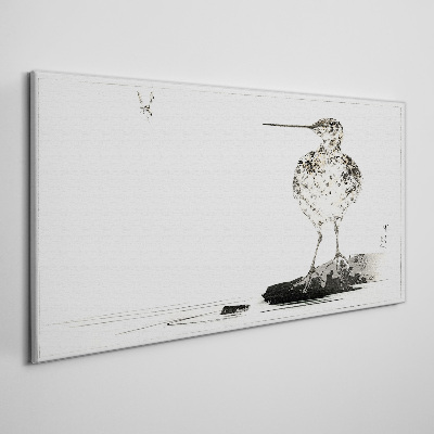 Tablou pe panza Pasăre pe un fundal minimalist