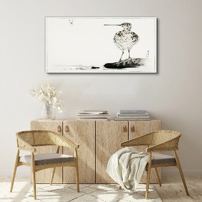 Tablou pe panza Pasăre pe un fundal minimalist