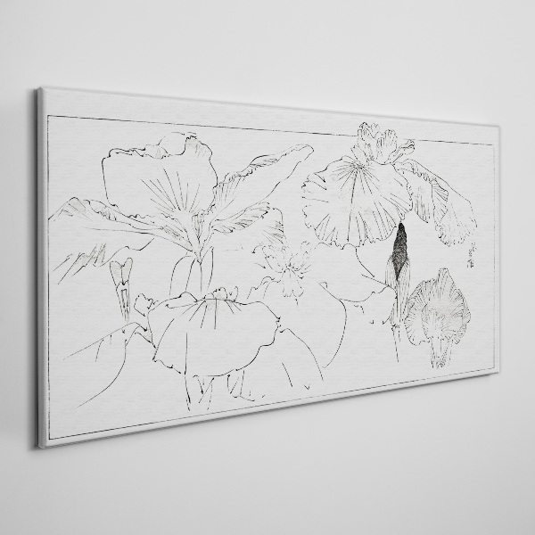 Tablou pe panza Compoziții florale în linii delicate