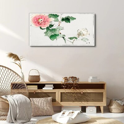 Tablou pe panza Aranjament floral cu bujor roz