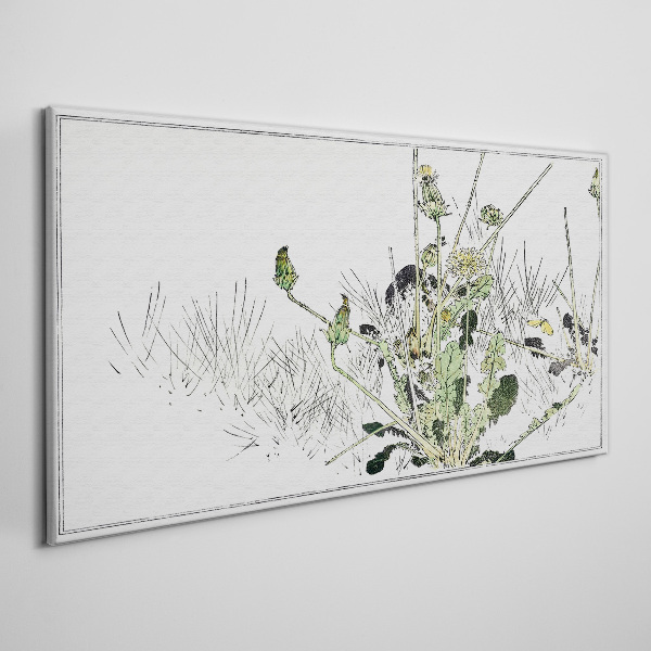 Tablou pe panza Un peisaj vegetal în tonuri delicate