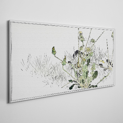 Tablou pe panza Un peisaj vegetal în tonuri delicate
