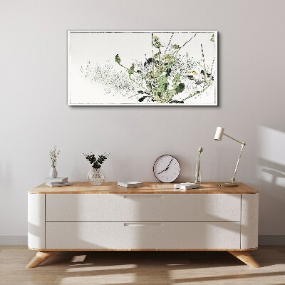 Tablou pe panza Un peisaj vegetal în tonuri delicate