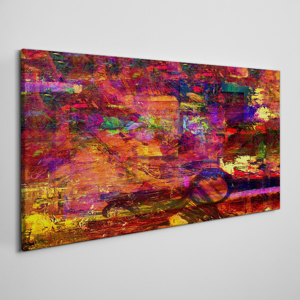 Tablou canvas Abstracție colorată în culori intense