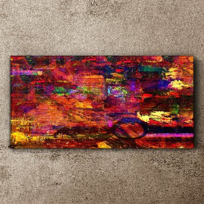 Tablou canvas Abstracție colorată în culori intense