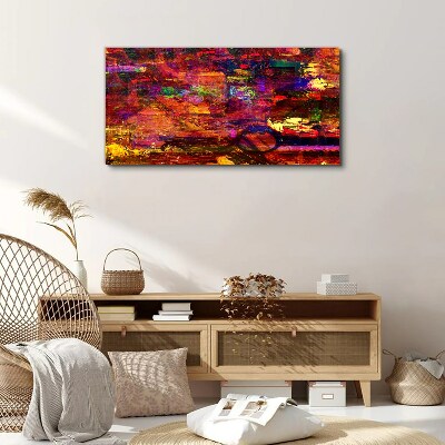 Tablou canvas Abstracție colorată în culori intense