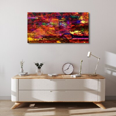 Tablou canvas Abstracție colorată în culori intense