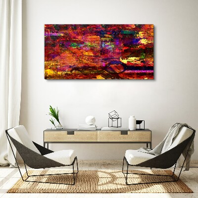 Tablou canvas Abstracție colorată în culori intense