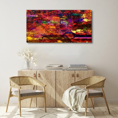 Tablou canvas Abstracție colorată în culori intense