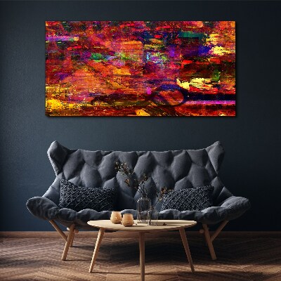 Tablou canvas Abstracție colorată în culori intense