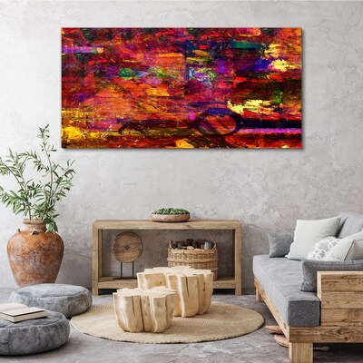 Tablou canvas Abstracție colorată în culori intense