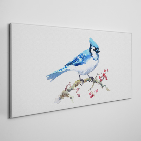 Tablou canvas Bluebird pe o ramură