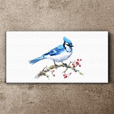 Tablou canvas Bluebird pe o ramură