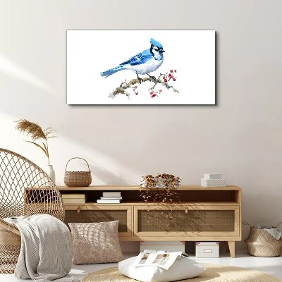 Tablou canvas Bluebird pe o ramură
