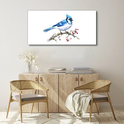 Tablou canvas Bluebird pe o ramură